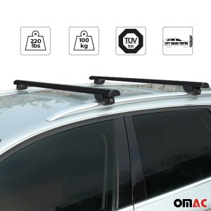 Audi Q5 Roof Rack Cross Bars - Omac - Beamar - Black - 2018-2025
